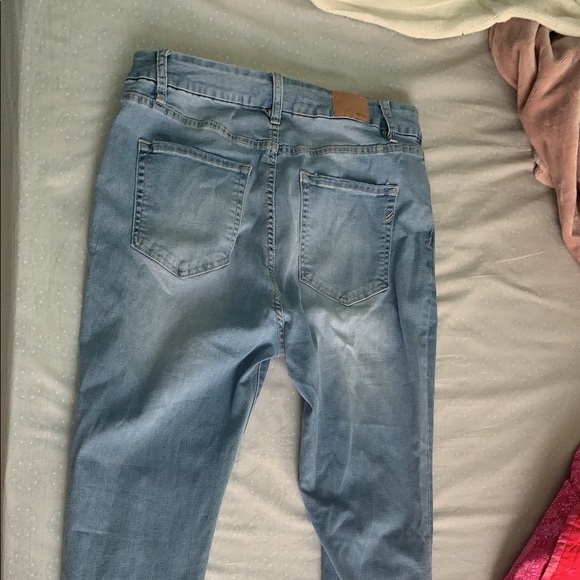 Blue Skinny Jeans, Super High Waisted Fit, Curvy Jeggins!           -AEROPOSTALE - Picture 5 of 5